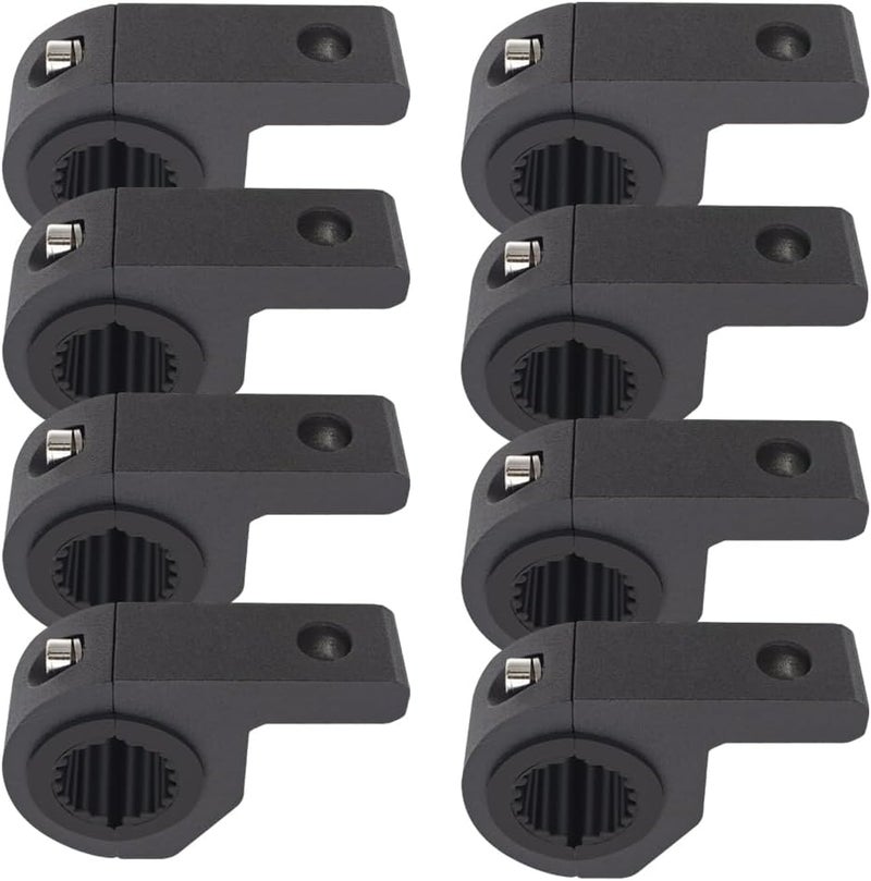 Szplonly Motorcycle Aluminum Mounting Bracket Kit Tube Clamp 8Pcs 0.75" 1" 1.25" Bullbar Roof Rack Roll Cage Horizontal Bar Clamp Mounting Kit fit for Trucks Car ATV Motorcycle Truck - Image 1